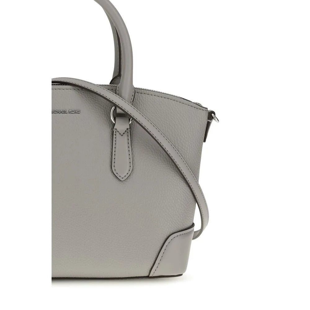 Michael Kors Gray Calf Leather Bos Taurus Shoulder Bag - Shoulder Bags