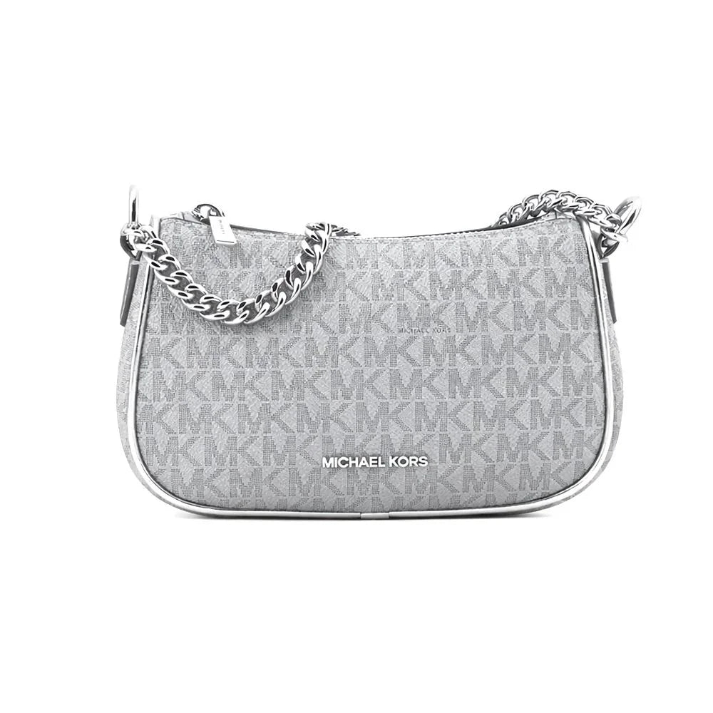 Michael Kors Gray Canvas Shoulder Bag