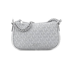 Michael Kors Gray Canvas Shoulder Bag