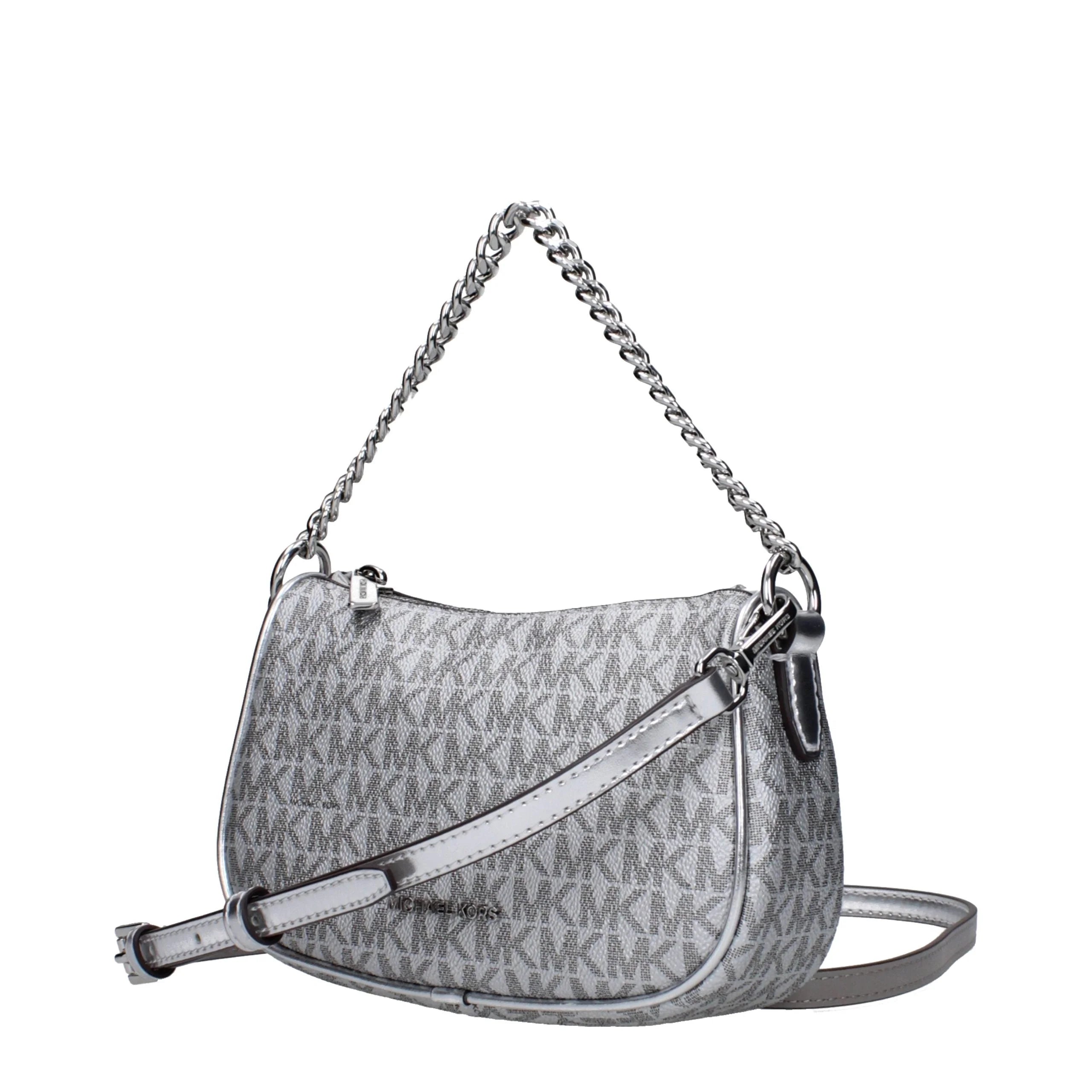 Michael Kors Gray Fabric Handbag - Shoulder Bags