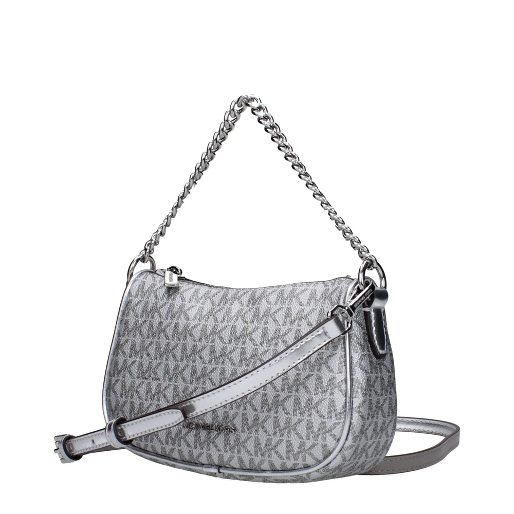 Michael Kors Gray Fabric Handbag - Shoulder Bags