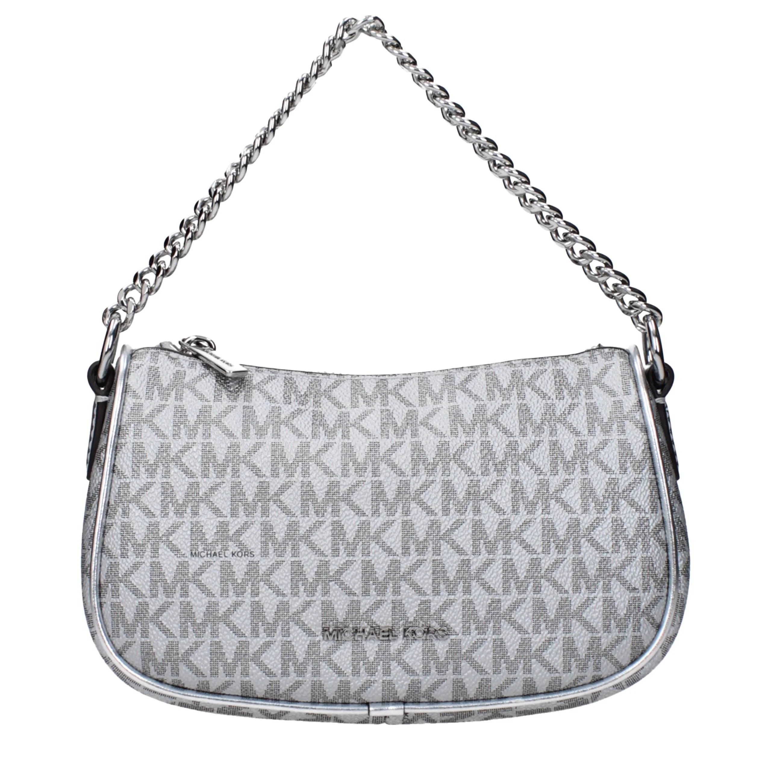Michael Kors Gray Fabric Handbag - Shoulder Bags