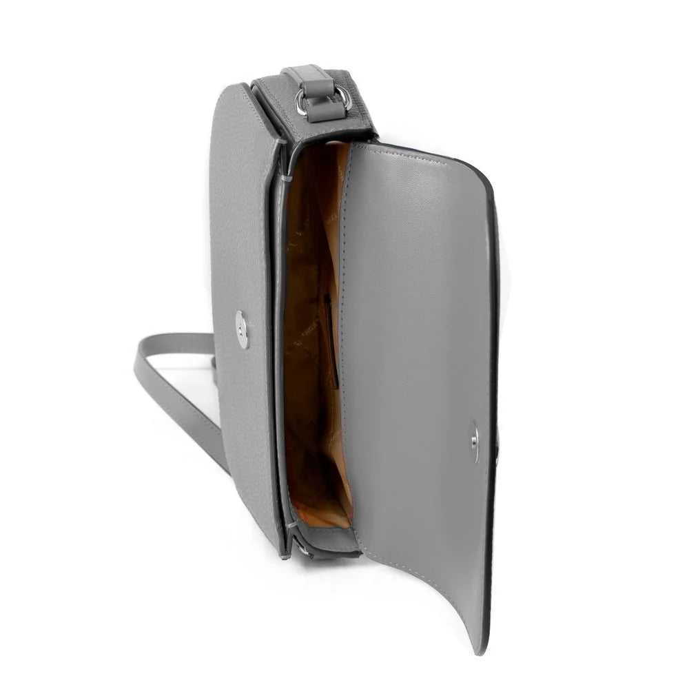 Michael Kors Gray Leather Crossbody Bag