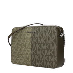 Michael Kors Green Fabric Crossbody Bag