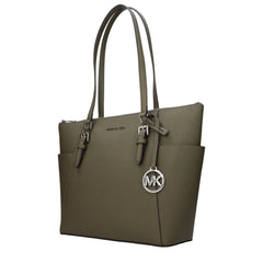 Michael Kors Green Leather Shoulder Bag