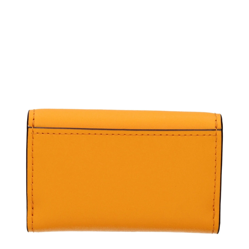 Michael Kors Orange Leather Wallets