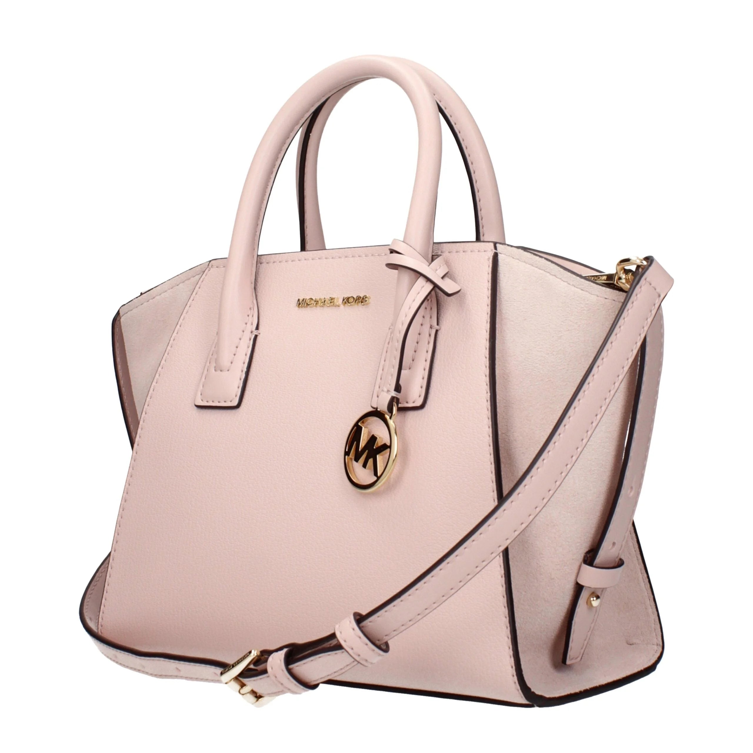 Kožené kabelky Michael Kors růžové barvy