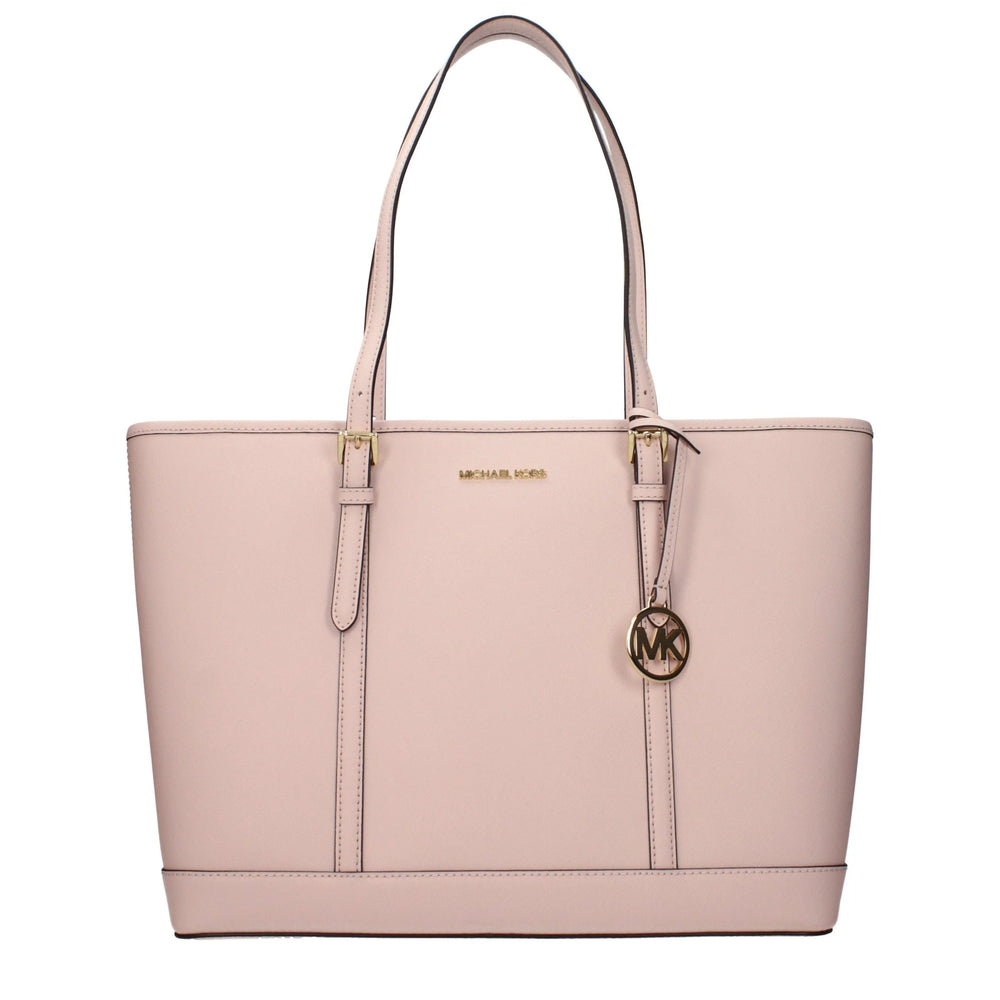 Michael Kors Růžová kožená kabelka na rameno
