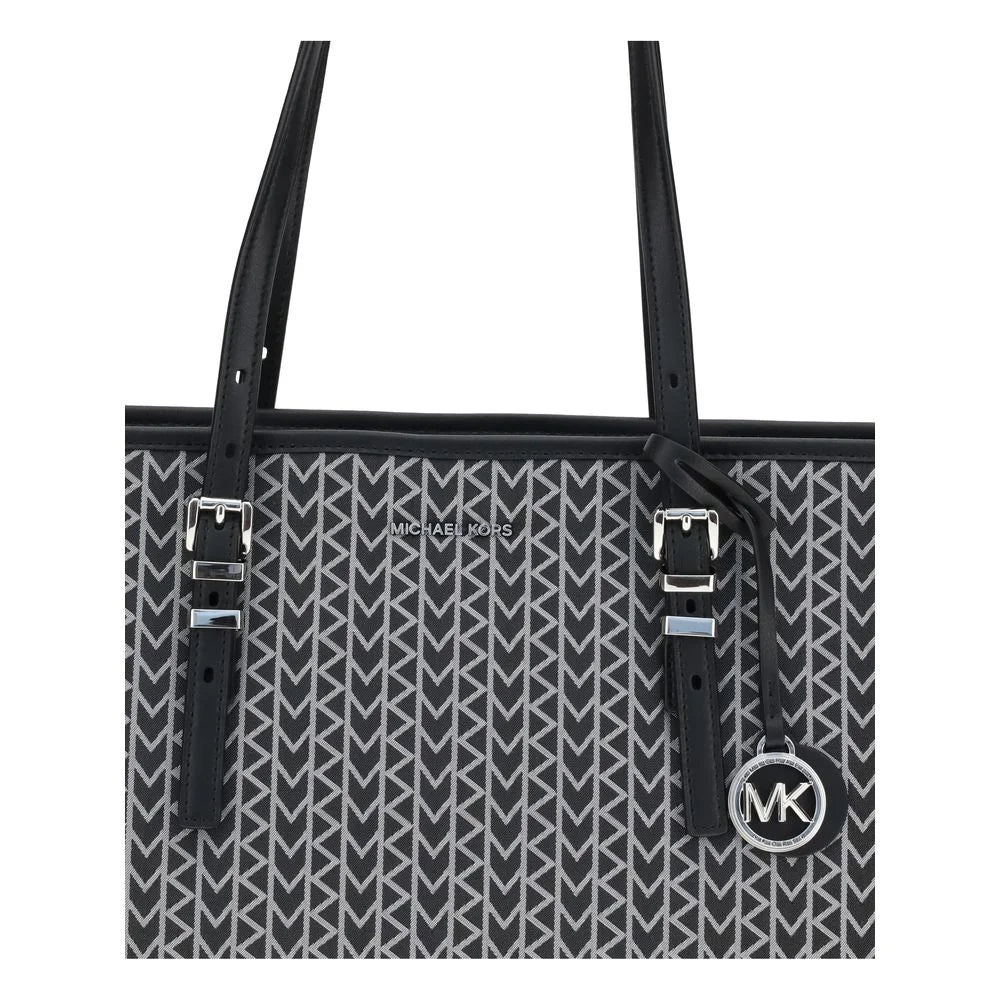 Michael Kors Quinn large jacquard logo Tote Bag