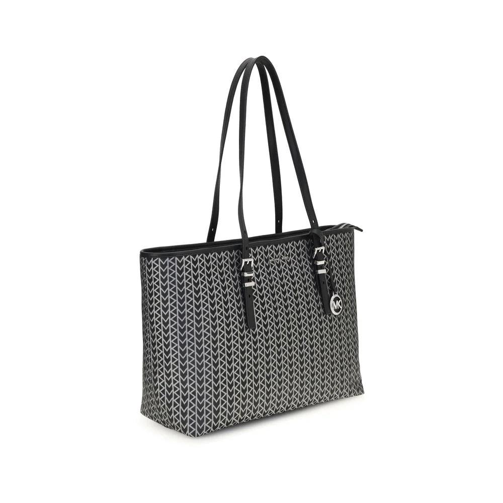 Michael Kors Quinn large jacquard logo Tote Bag - Shopper Bags