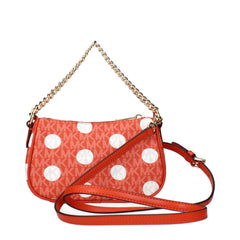 Michael Kors Red Fabric Handbags