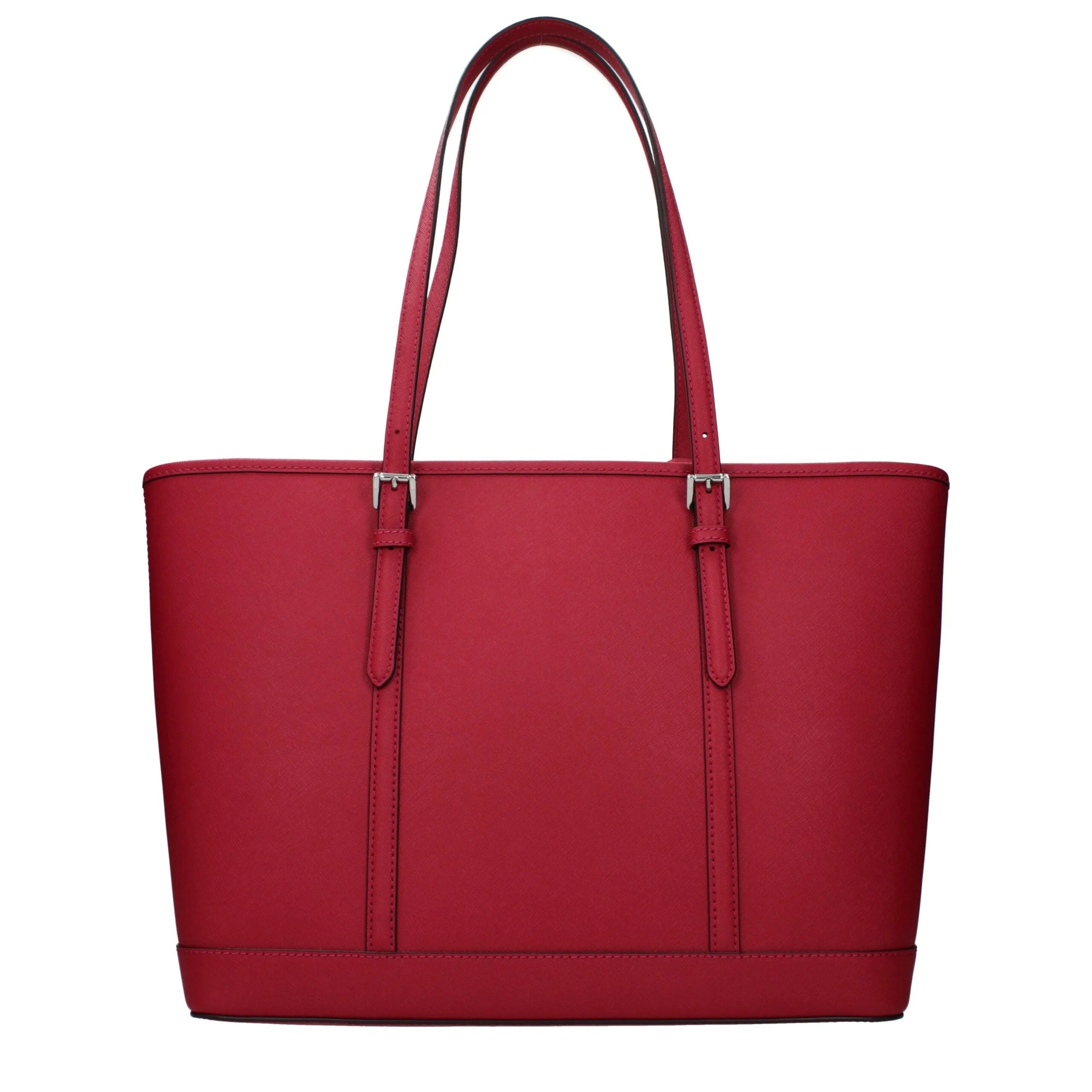 حقيبة كتف جلدية حمراء من Michael Kors