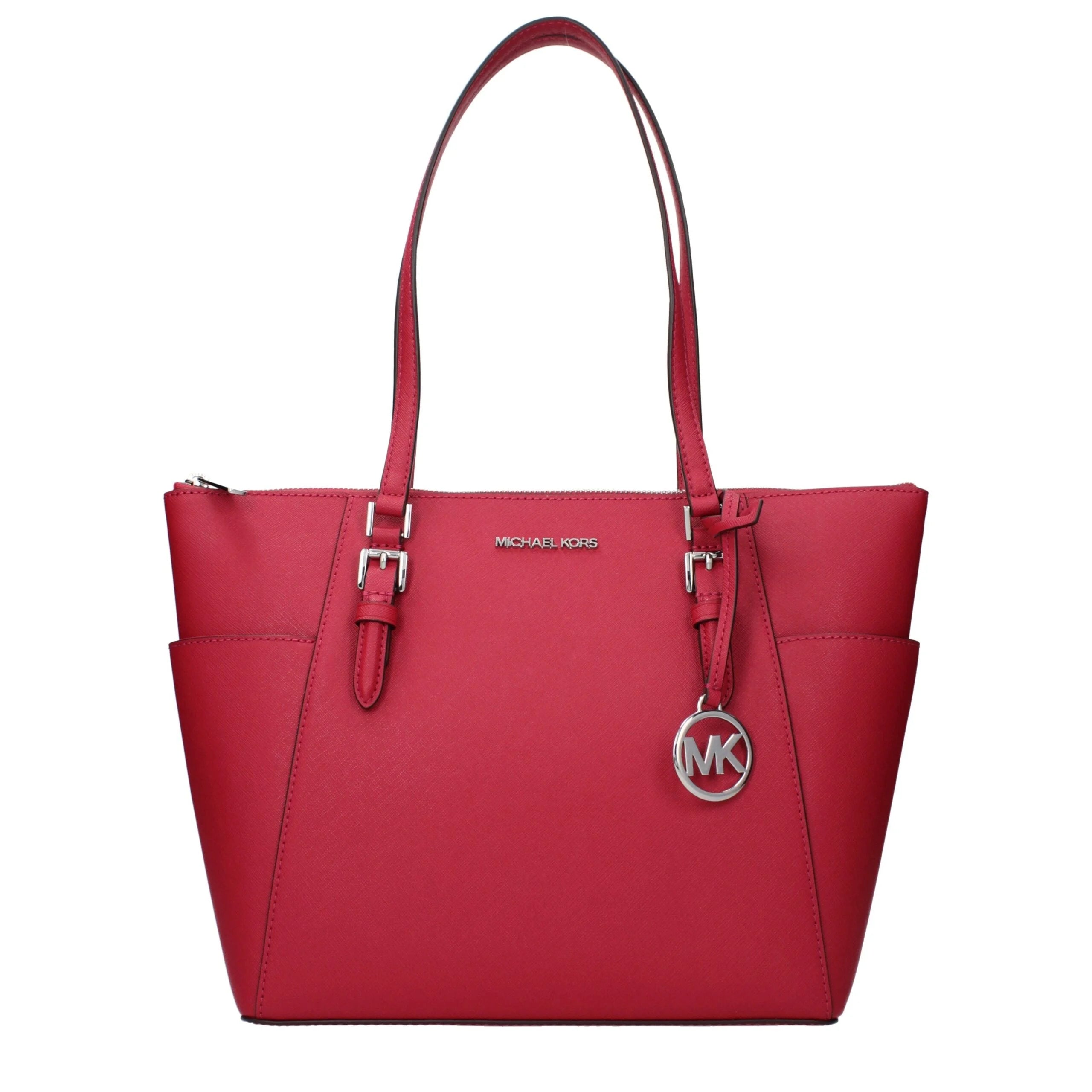Michael Kors Red Leather Shoulder Bag