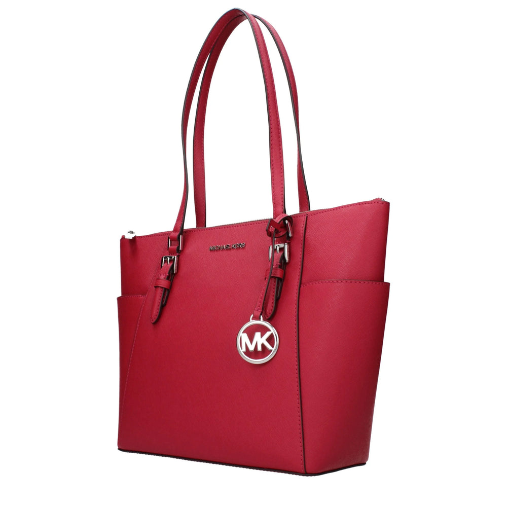Michael Kors Red Leather Shoulder Bag