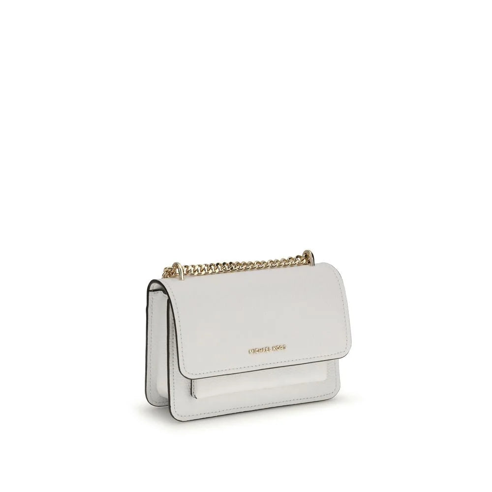 Michael Kors White Calf Leather Bos Taurus Wallet