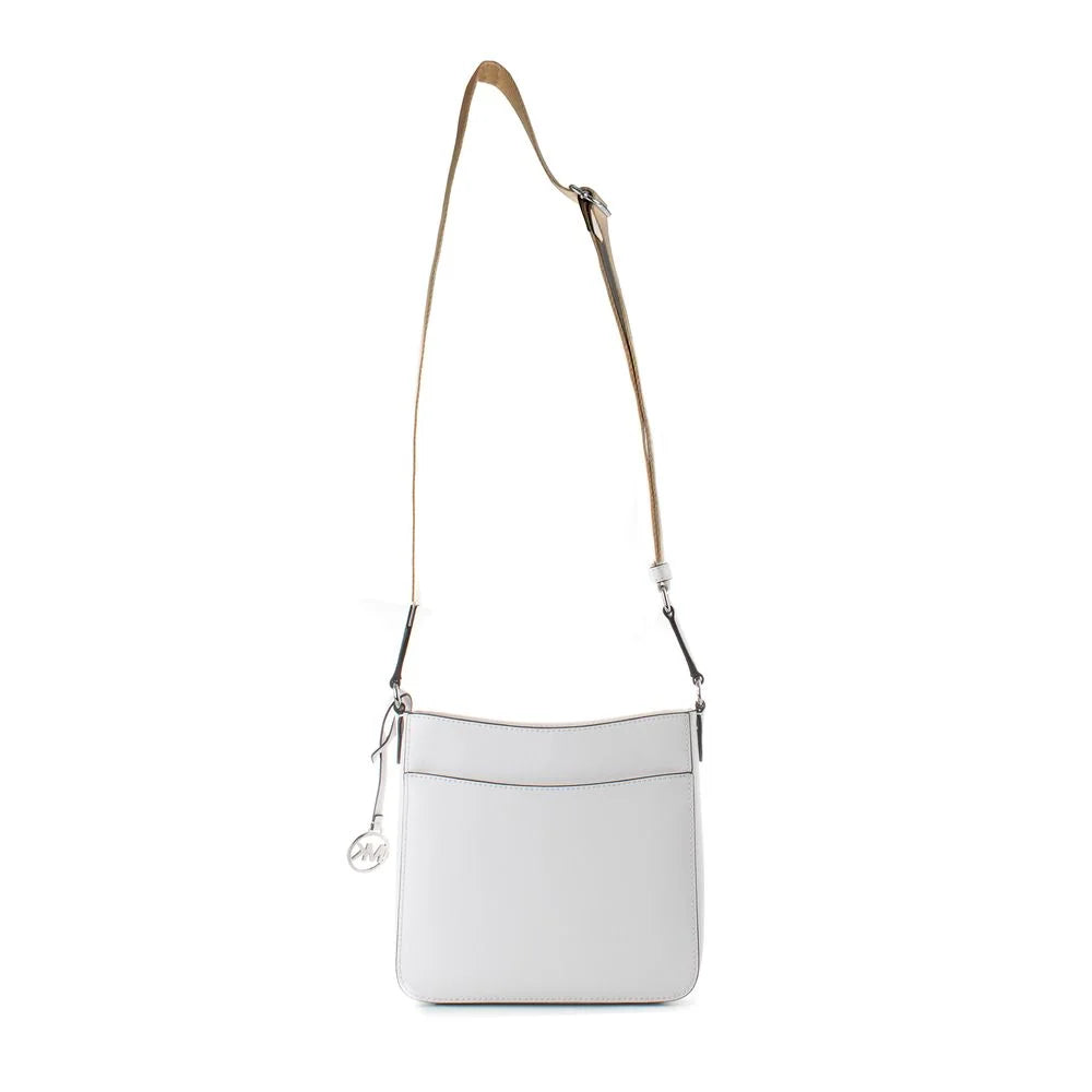 Michael Kors White Canvas Shoulder Bag