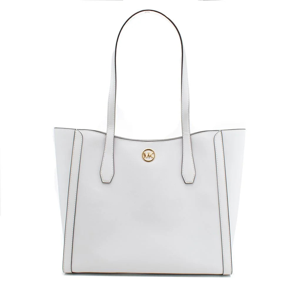 Michael Kors White Canvas Tote Bag
