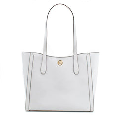 Michael Kors White Canvas Tote Bag