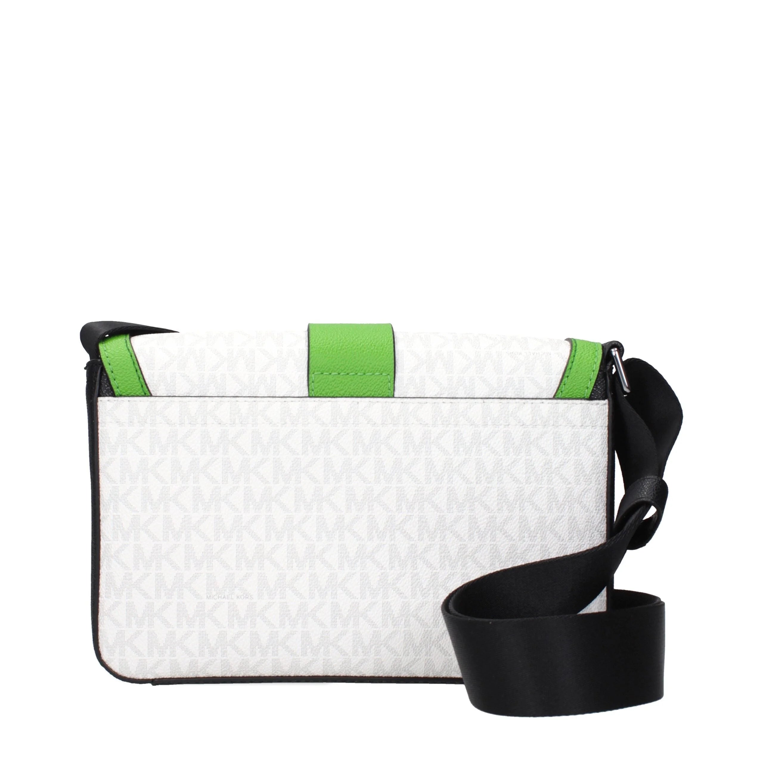 Michael Kors White Fabric Crossbody Bags