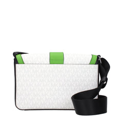 Michael Kors White Fabric Crossbody Bags