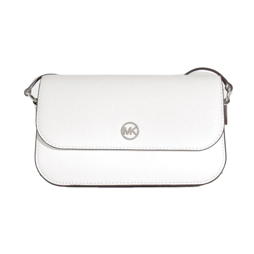 Michael Kors White Leather Crossbody Bag
