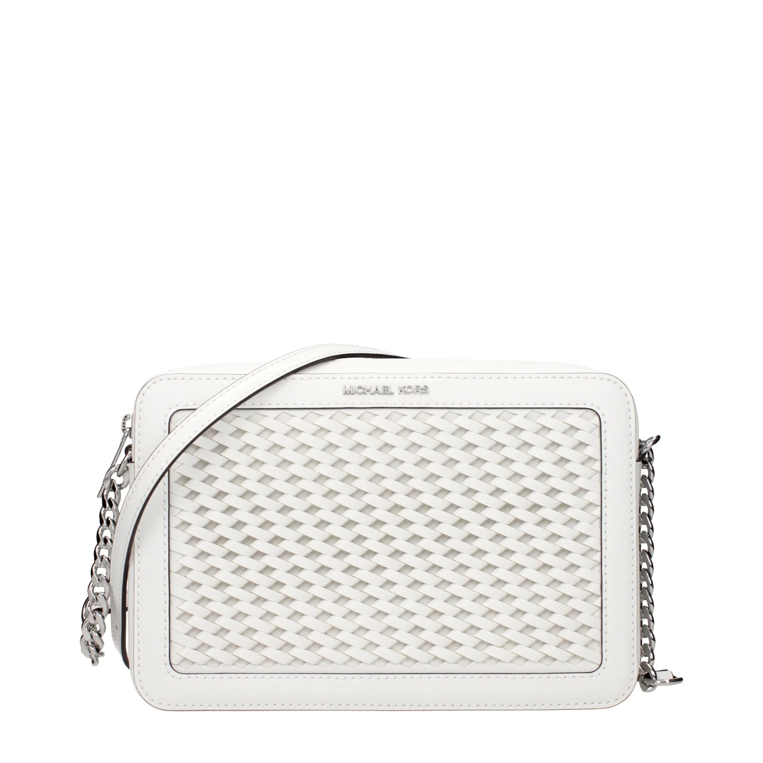 Michael Kors White Leather Crossbody Bags
