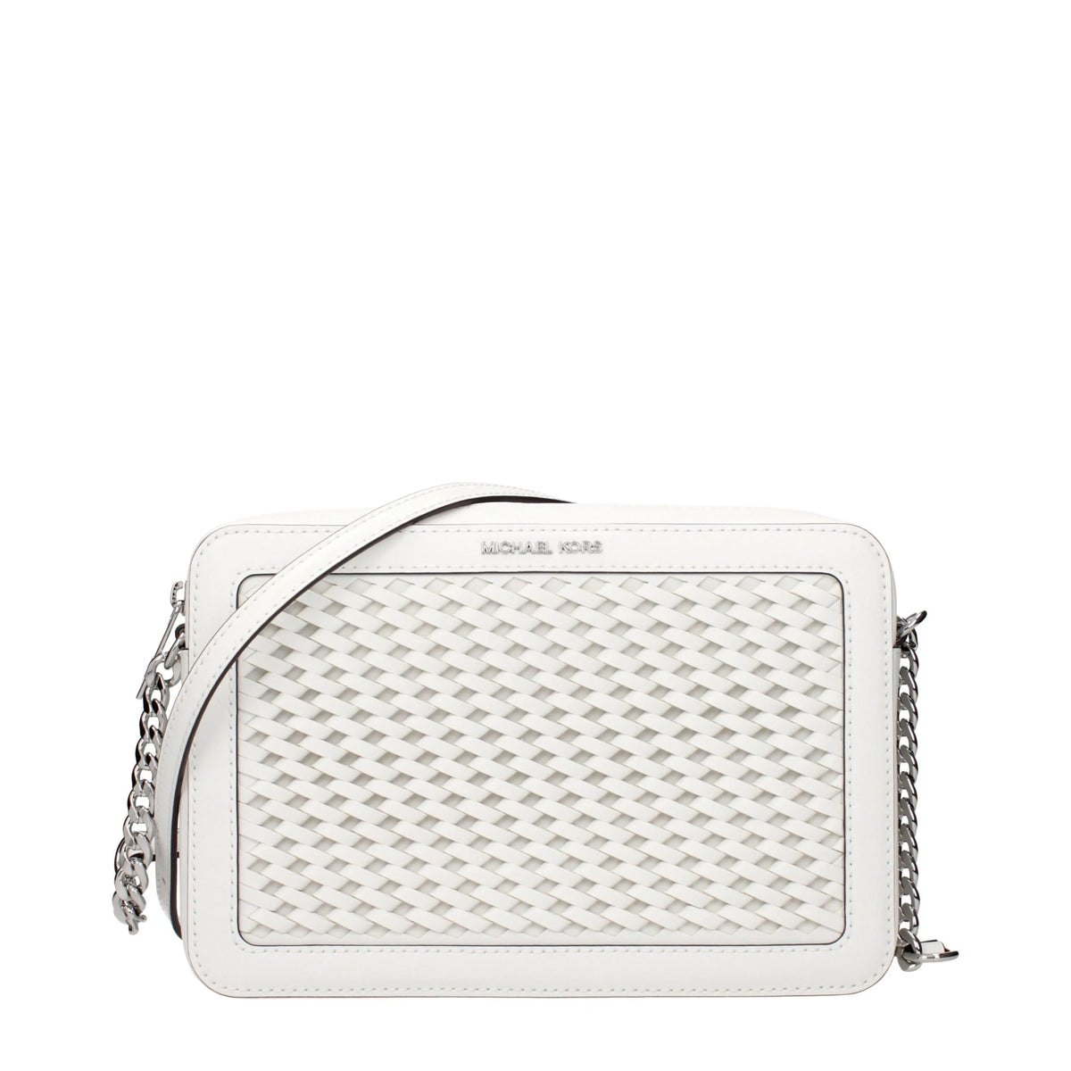 Michael Kors White Leather Crossbody Bags