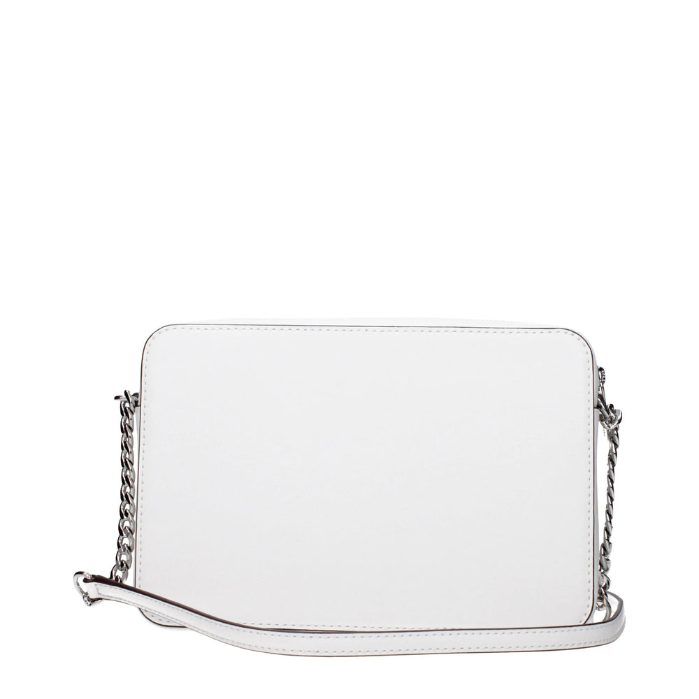 Michael Kors White Leather Crossbody Bags