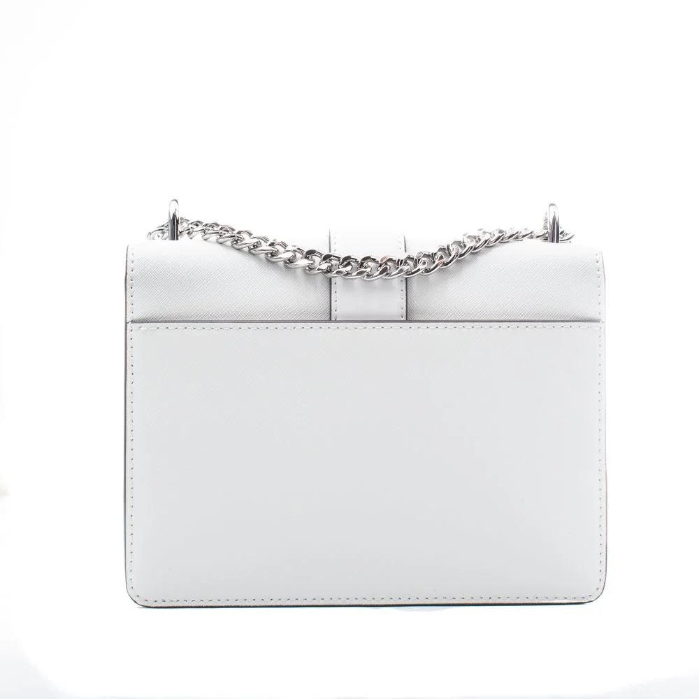 Michael Kors White Leather Shoulder Bag