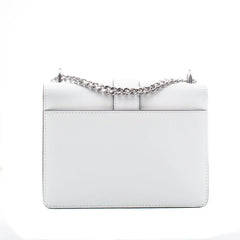 Michael Kors White Leather Shoulder Bag