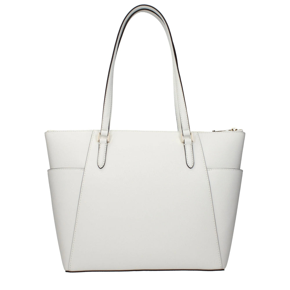 Michael Kors White Leather Shoulder Bag