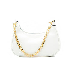 Michael Kors White Leather Shoulder Bag