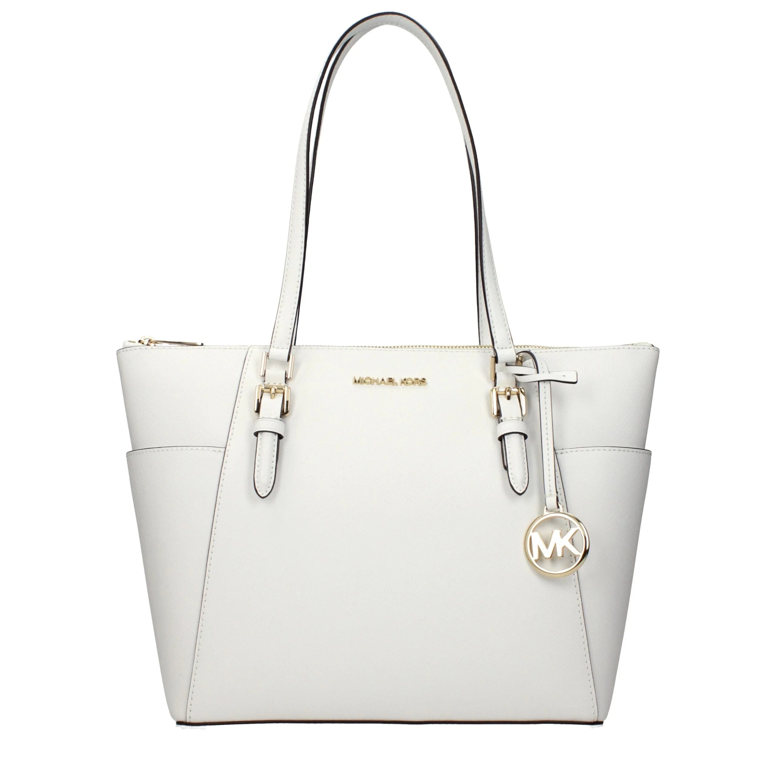 Michael Kors White Leather Shoulder Bag