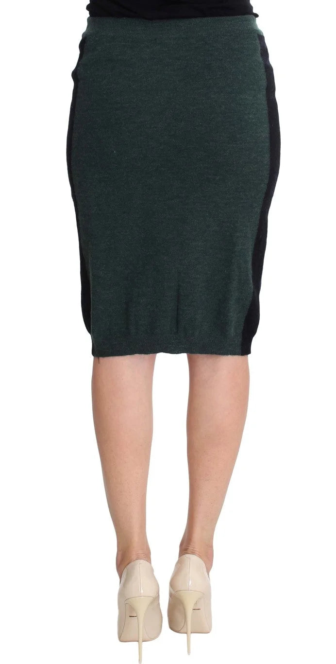 MILA SCHÖN Green Wool Blend Pencil Skirt - IT42|M - Skirts