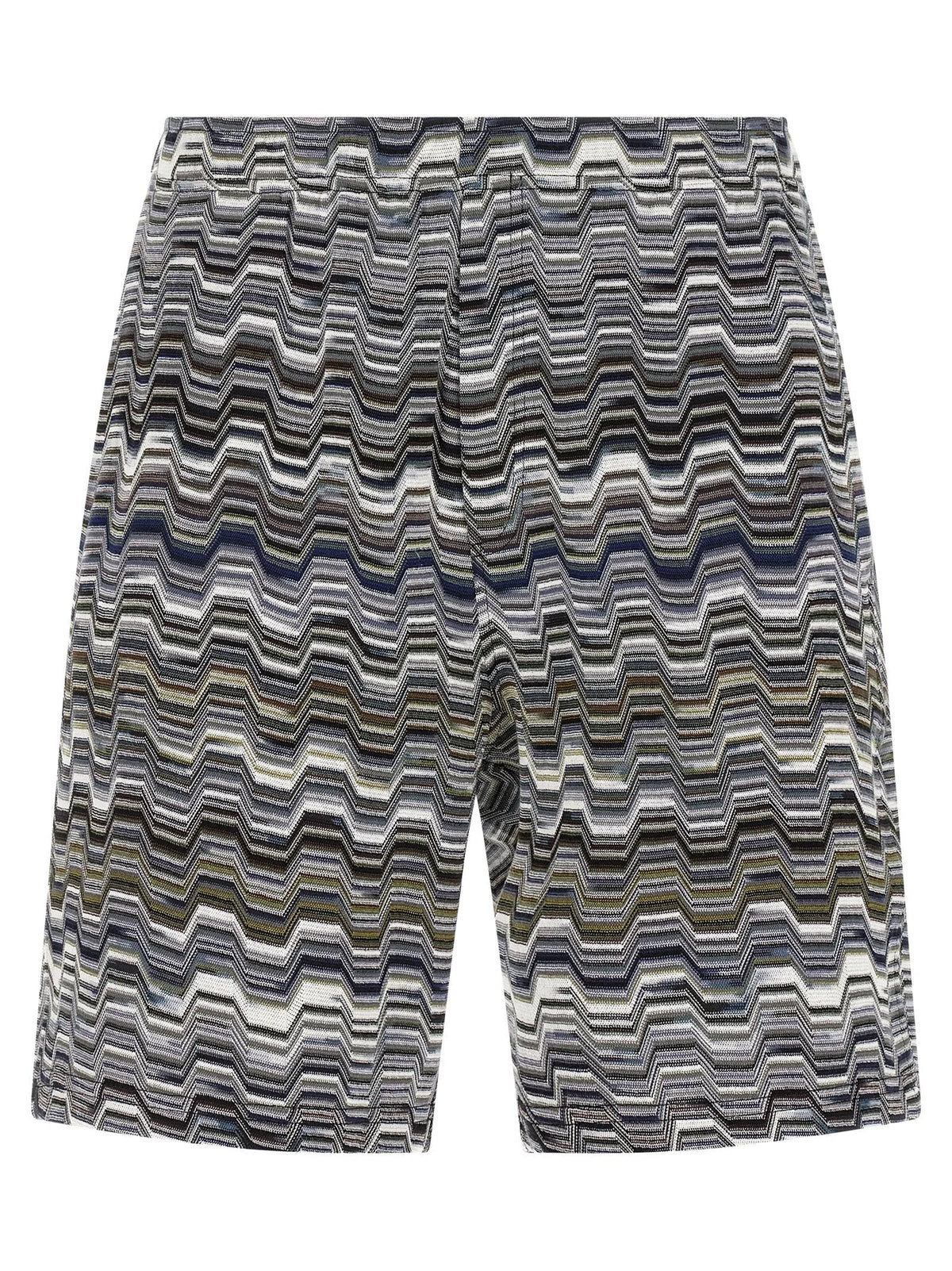 Missoni Bicolor Cotton Bermuda Shorts