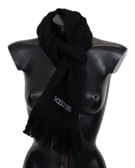 Missoni Black Wool Unisex Neck Warmer Wrap Scarf - Scarves & Shawls