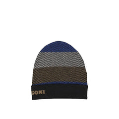 Missoni Blue Wool Beanie - UNI