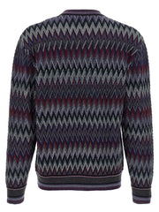 Missoni Blue Wool Cardigan