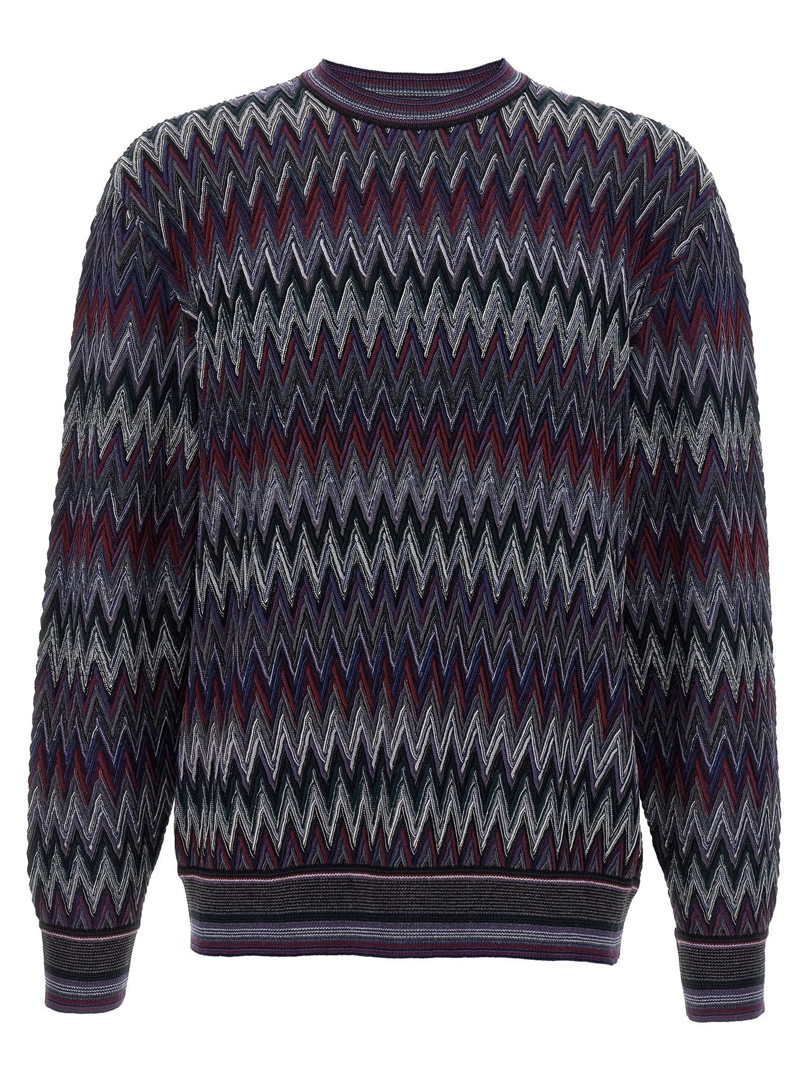 Missoni Blue Wool Cardigan