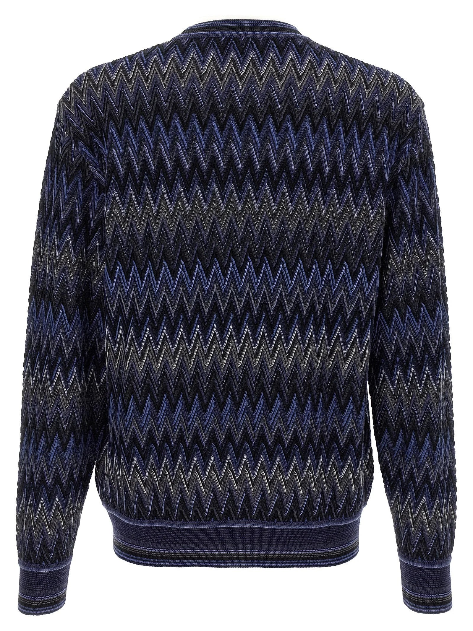 Missoni Blue Wool Cardigan