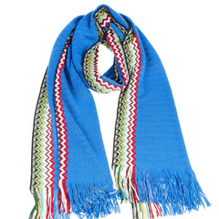 Missoni Blue Wool Men Scarf - Scarves & Shawls