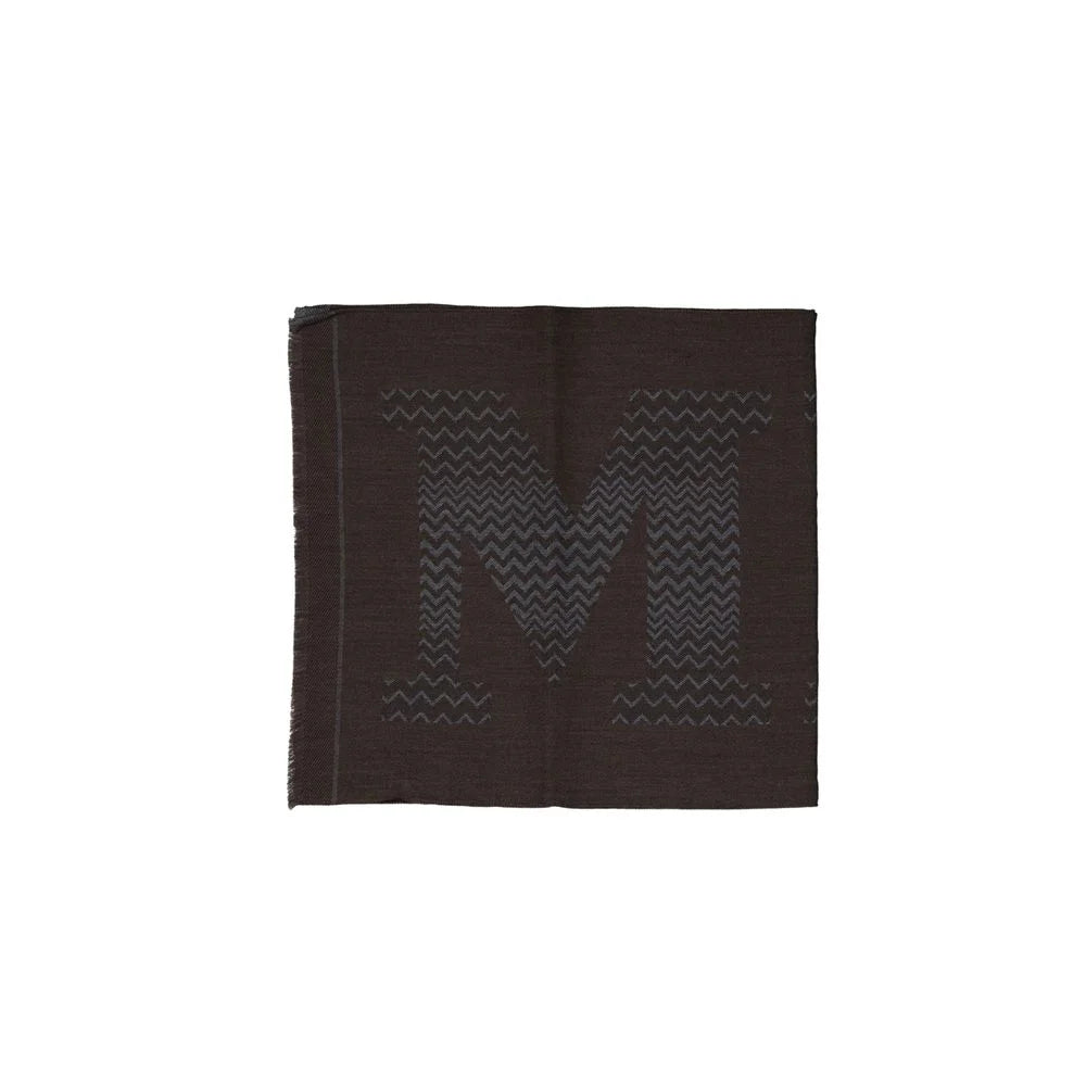 Missoni Brown Virgin Wool Scarf