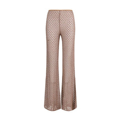 Missoni Brown Viscose Flared Pants - IT44 | L