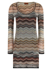 Missoni Brown Viscose Short Dress