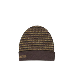 Missoni Brown Wool Beanie - UNI