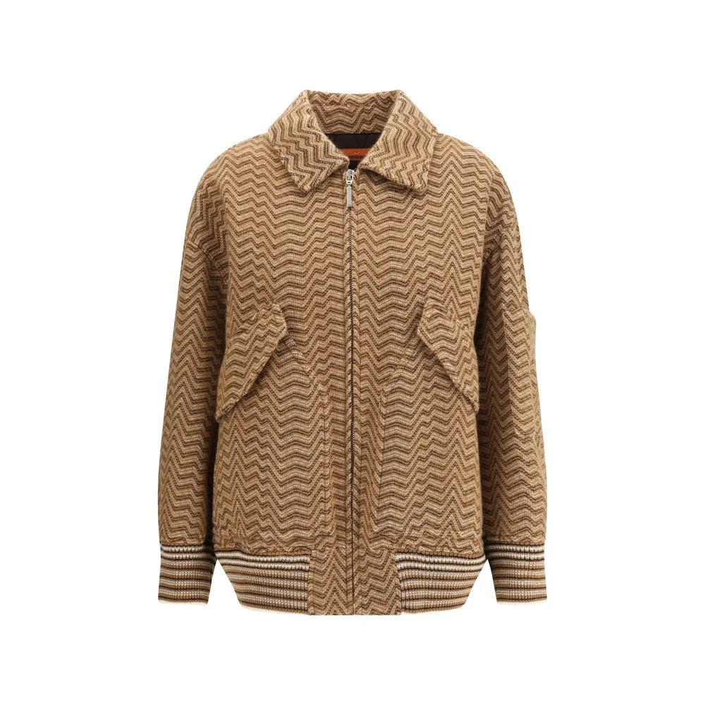 Missoni Brown Wool Bomber