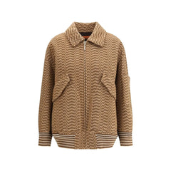 Missoni Brown Wool Bomber