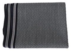 Missoni Gray Stripes Pattern 100% Wool Unisex Neck Wrap Scarf - Scarves & Shawls