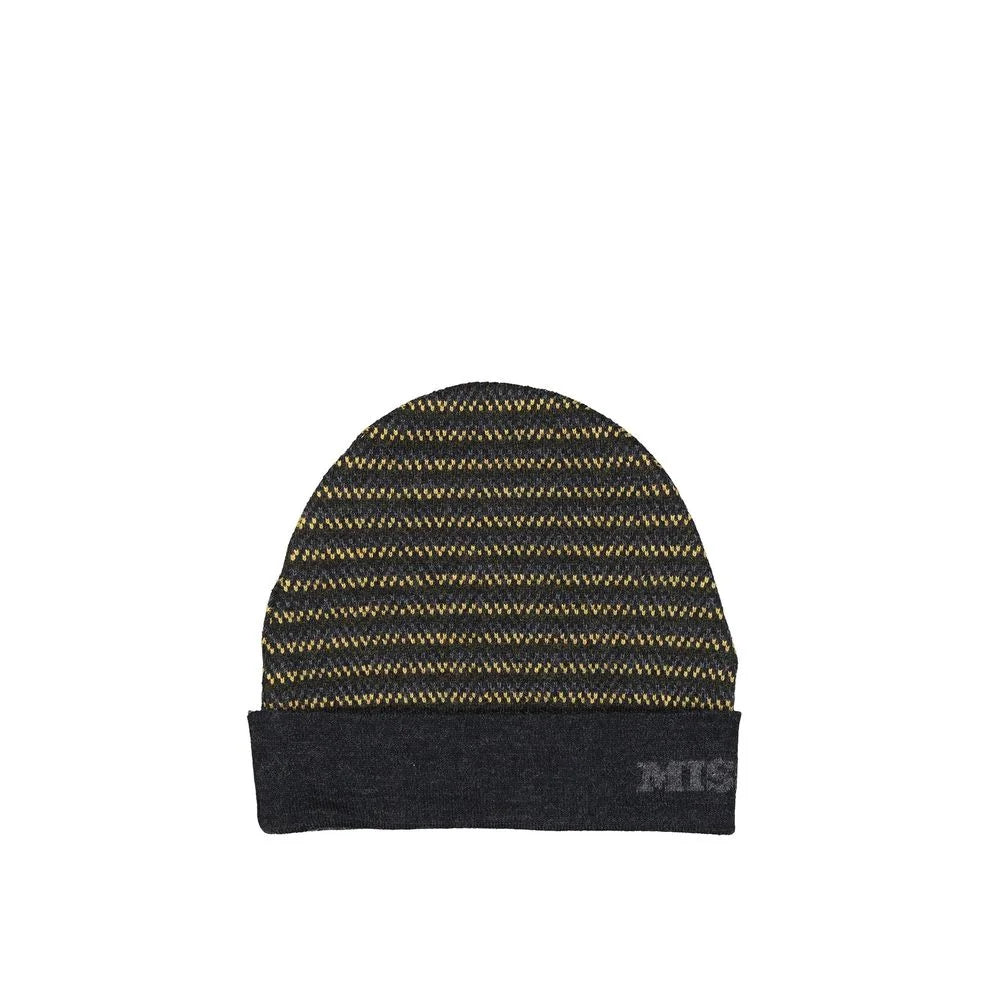Missoni Gray Wool Beanie - UNI