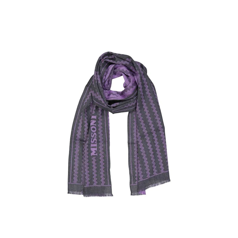 Missoni Gray Wool Scarf
